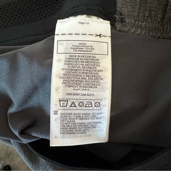 Adidas Aeroready Men’s Gray Athletic Lined Shorts drawstring 5” inseam Small - Picture 8 of 13